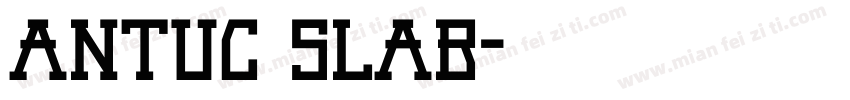 Antuc Slab字体转换